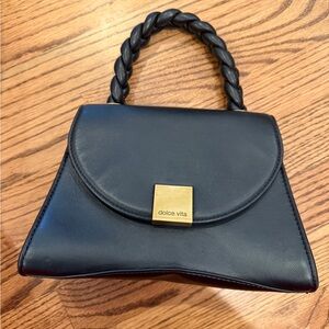 Dolce Vita Black Leather Mini Handbag